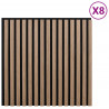 Panele ścienne 8 pcs brązowy 60,5 x 60 cm
