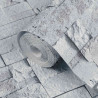 Tapeta 3D z kamieniem jasnoszary 10 x 0,53 m