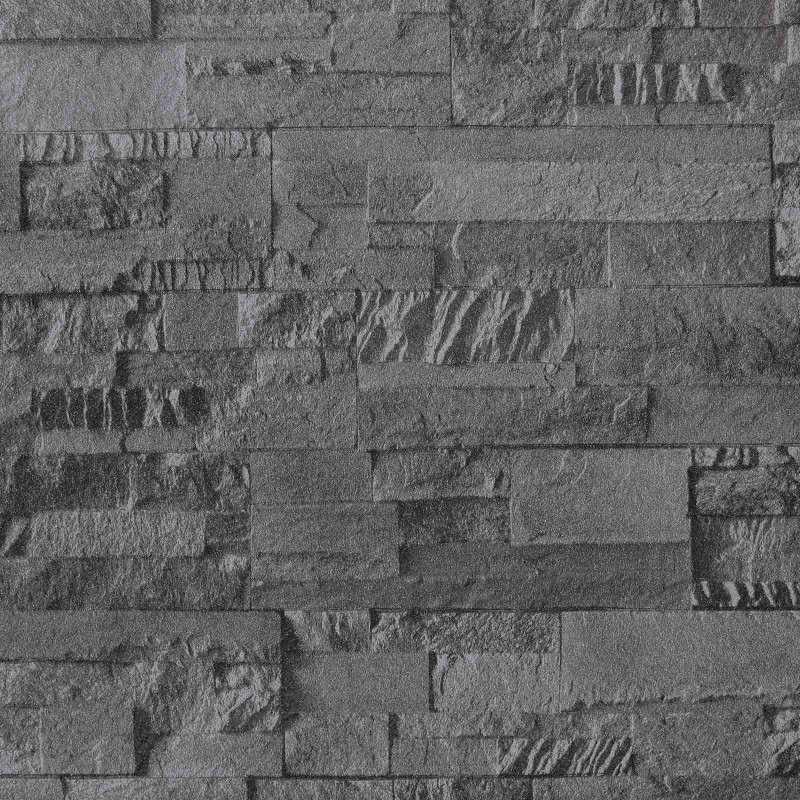 Tapeta 3D z kamieniem Czarny 10 x 0,53 m Tkanina nienałożona