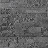Tapeta 3D z kamieniem Czarny 10 x 0,53 m Tkanina nienałożona