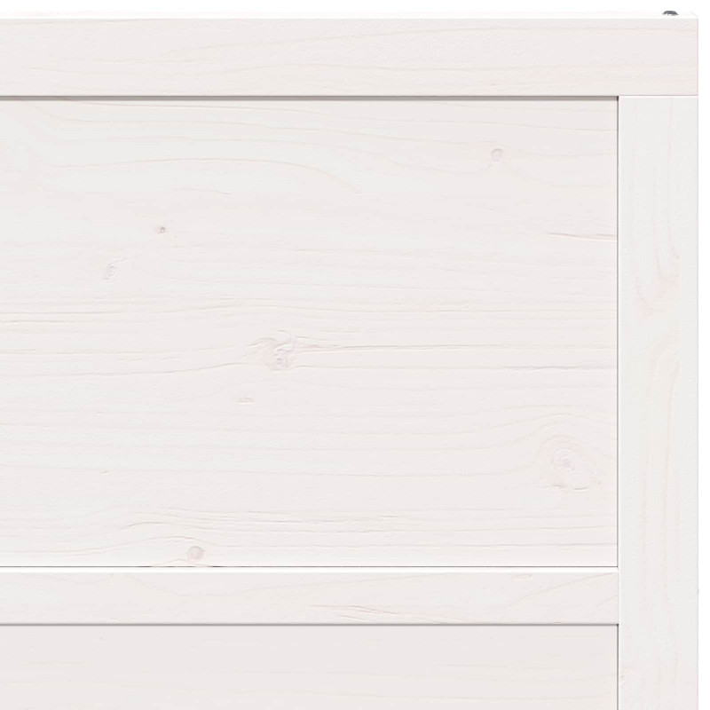 Drzwi do stodoły Biały 100 x 2,5 x 208 cm Lite drewno sosnowe