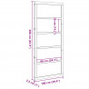 Drzwi do stodoły Biały 100 x 2,5 x 208 cm Lite drewno sosnowe
