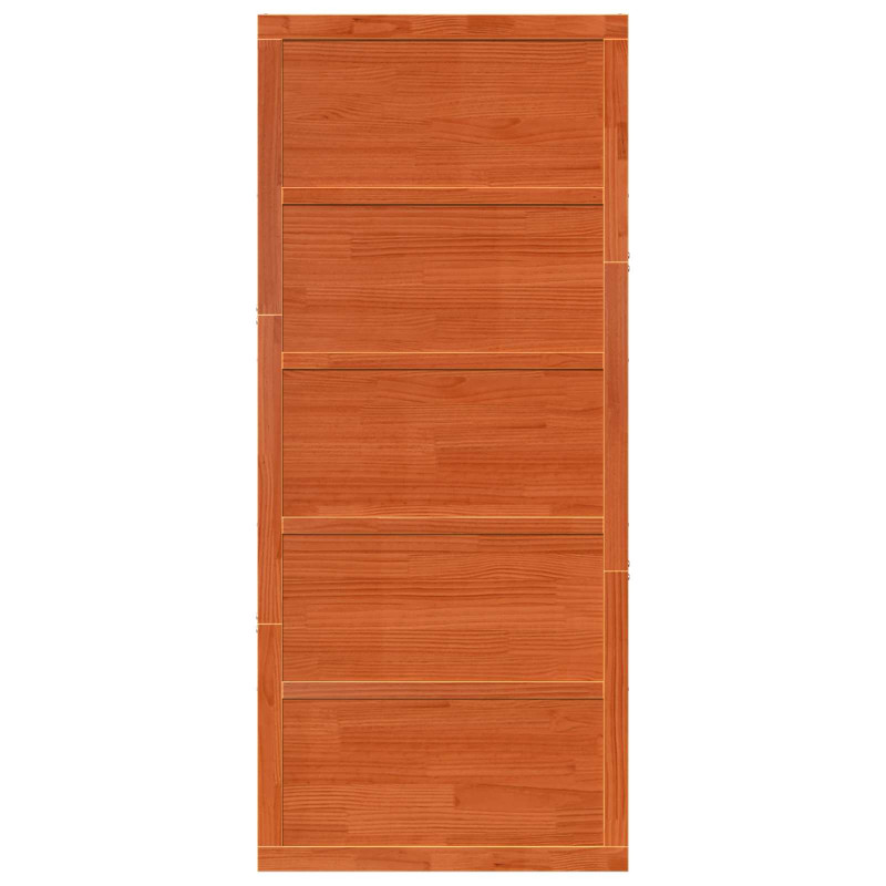 Drzwi do stodoły Woskowany brąz 100 x 2,5 x 208 cm