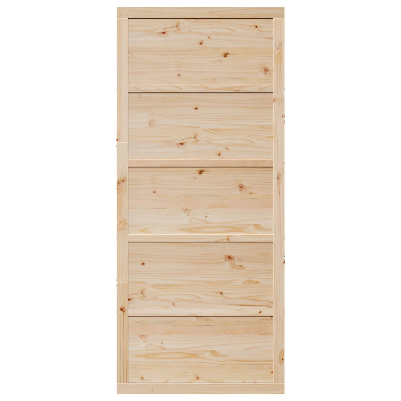Drzwi do stodoły naturalny 90 x 2,5 x 208 cm