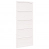 Drzwi do stodoły Biały 90 x 2,5 x 208 cm Lite drewno sosnowe