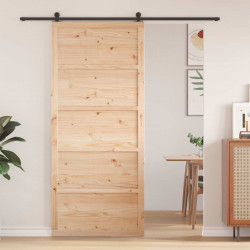 Drzwi do stodoły naturalny 80 x 2,5 x 208 cm