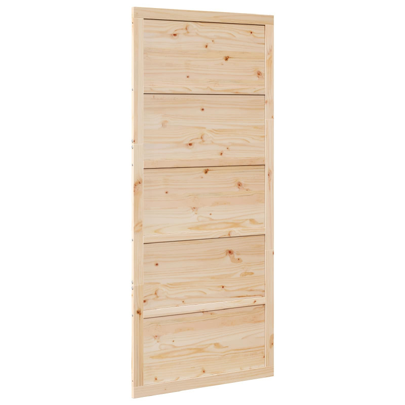Drzwi do stodoły naturalny 80 x 2,5 x 208 cm