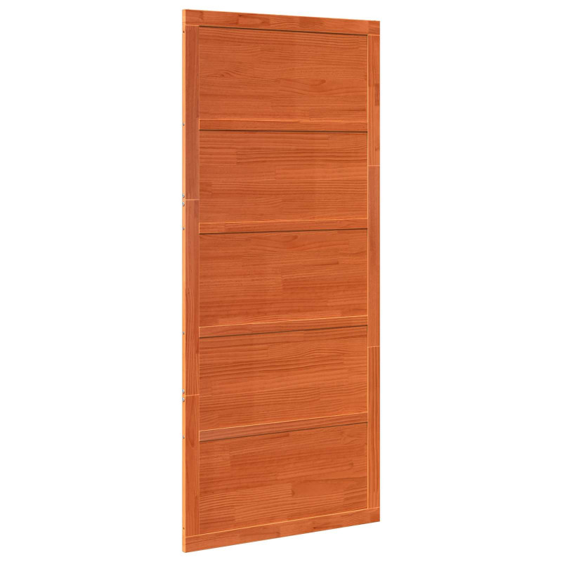 Drzwi do stodoły Woskowany brąz 80 x 2,5 x 208 cm