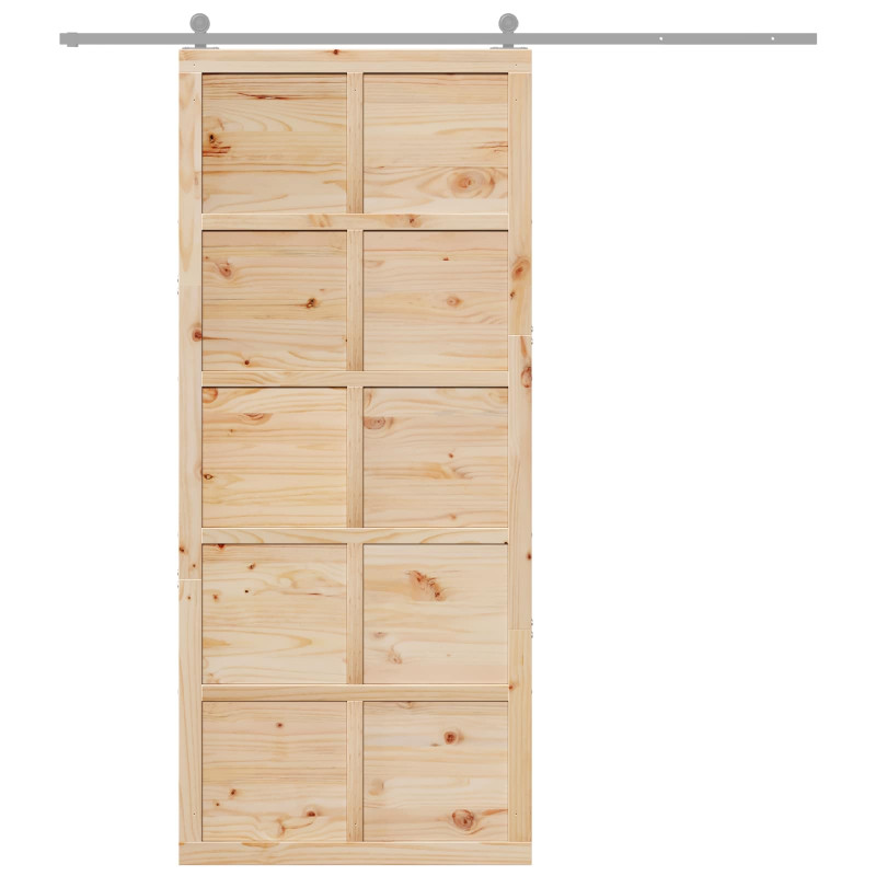 Drzwi do stodoły naturalny 100 x 2,5 x 208 cm