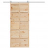 Drzwi do stodoły naturalny 100 x 2,5 x 208 cm