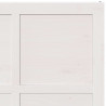 Drzwi do stodoły Biały 100 x 2,5 x 208 cm Lite drewno sosnowe