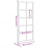 Drzwi do stodoły Biały 100 x 2,5 x 208 cm Lite drewno sosnowe