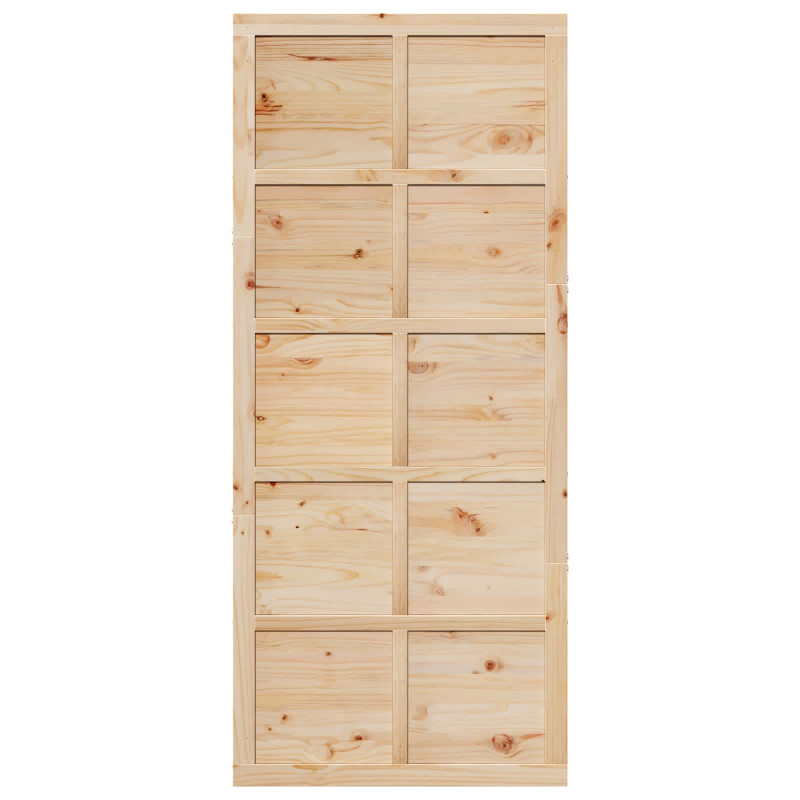 Drzwi do stodoły naturalny 90 x 2,5 x 208 cm