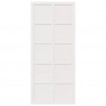 Drzwi do stodoły Biały 90 x 2,5 x 208 cm Lite drewno sosnowe