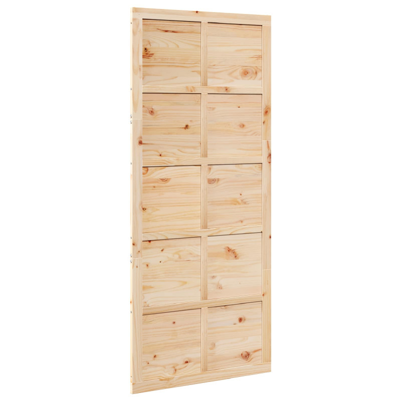 Drzwi do stodoły naturalny 80 x 2,5 x 208 cm