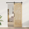 Drzwi wewnętrzne naturalny 73,5 x 211 cm sklejka