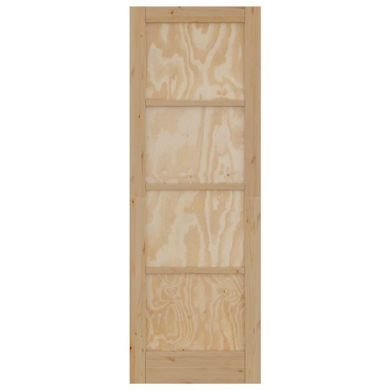Drzwi wewnętrzne naturalny 73,5 x 211 cm sklejka