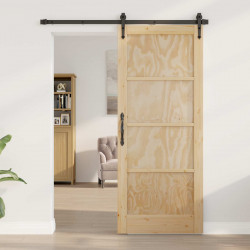 Drzwi wewnętrzne naturalny 83 x 202 cm sklejka