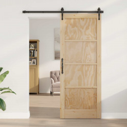 Drzwi wewnętrzne naturalny 83 x 211 cm sklejka