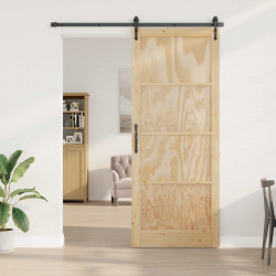 Drzwi wewnętrzne naturalny 83 x 232 cm sklejka