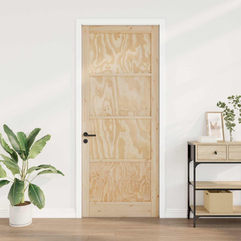 Drzwi wewnętrzne naturalny 83 x 232 cm sklejka
