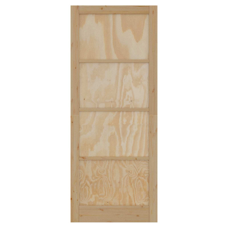 Drzwi wewnętrzne naturalny 83 x 232 cm sklejka