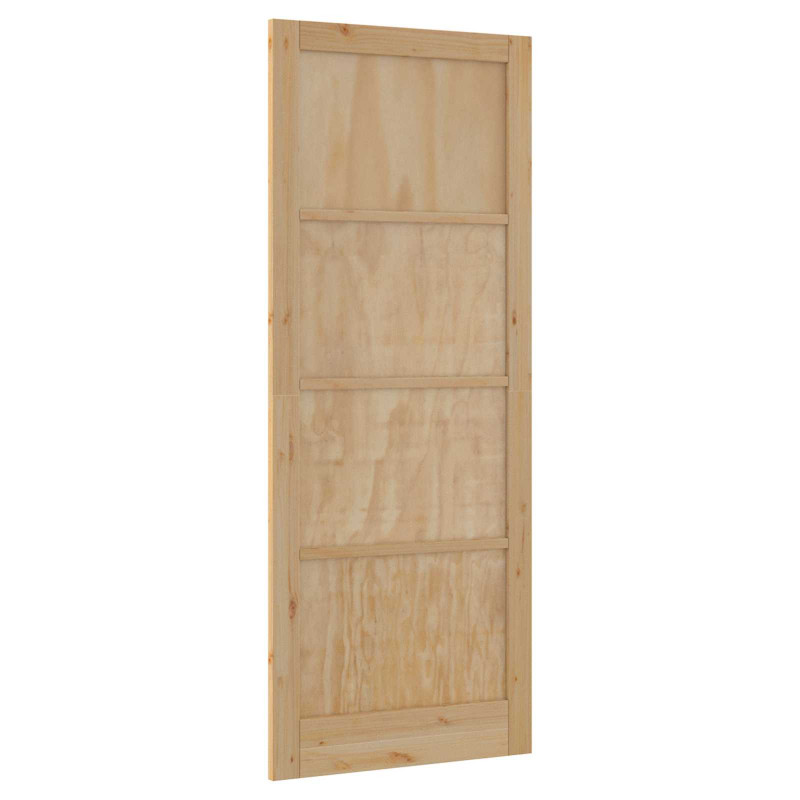 Drzwi wewnętrzne naturalny 83 x 232 cm sklejka
