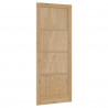 Drzwi wewnętrzne naturalny 83 x 232 cm sklejka