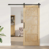 Drzwi wewnętrzne naturalny 86 x 211 cm sklejka