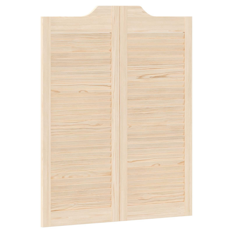 Drzwi wahadłowe 2 pcs naturalny Lite drewno sosnowe