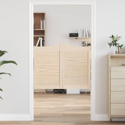 Drzwi wahadłowe 2 pcs naturalny Lite drewno sosnowe