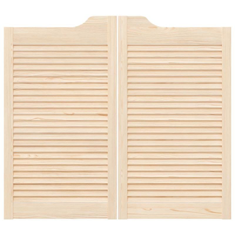 Drzwi wahadłowe 2 pcs naturalny Lite drewno sosnowe