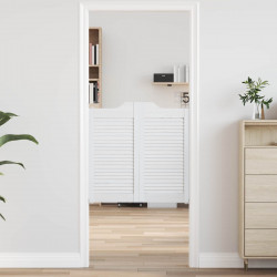 Drzwi wahadłowe 2 pcs Biały Lite drewno sosnowe
