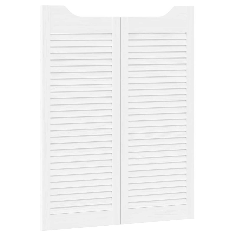 Drzwi wahadłowe Biały 100 x 40 cm Lite drewno sosnowe