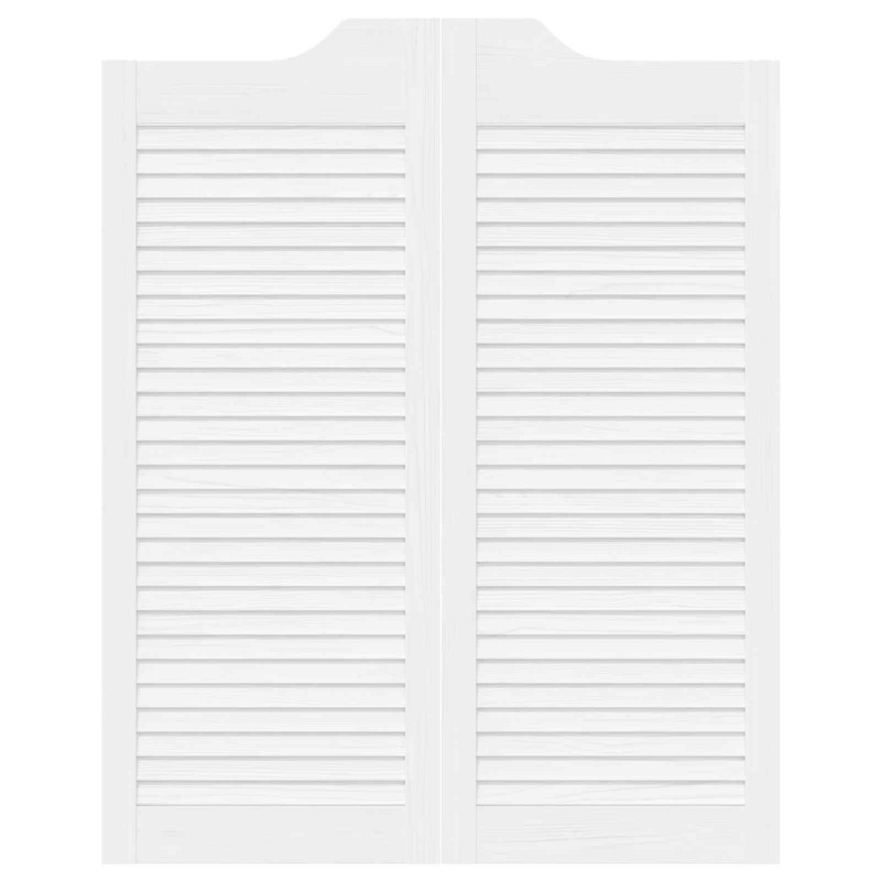 Drzwi wahadłowe Biały 100 x 40 cm Lite drewno sosnowe
