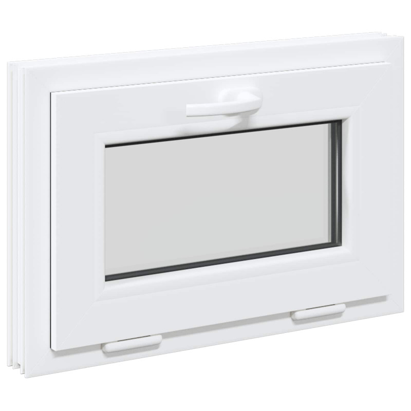 Okno piwniczne RISOR 60 x 40 cm PVC i szkło Biały