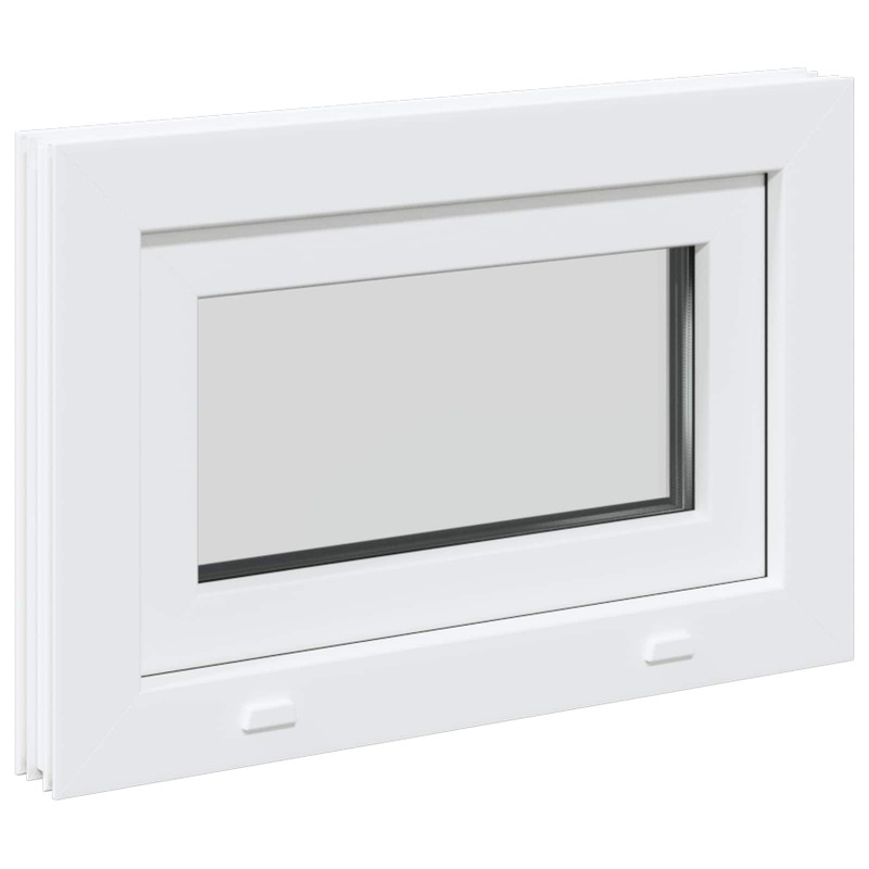 Okno piwniczne RISOR 60 x 40 cm PVC i szkło Biały