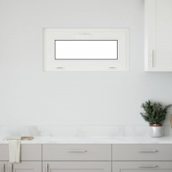 Okno piwniczne RISOR 80 x 40 cm PVC i szkło Biały