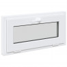 Okno piwniczne RISOR 80 x 40 cm PVC i szkło Biały