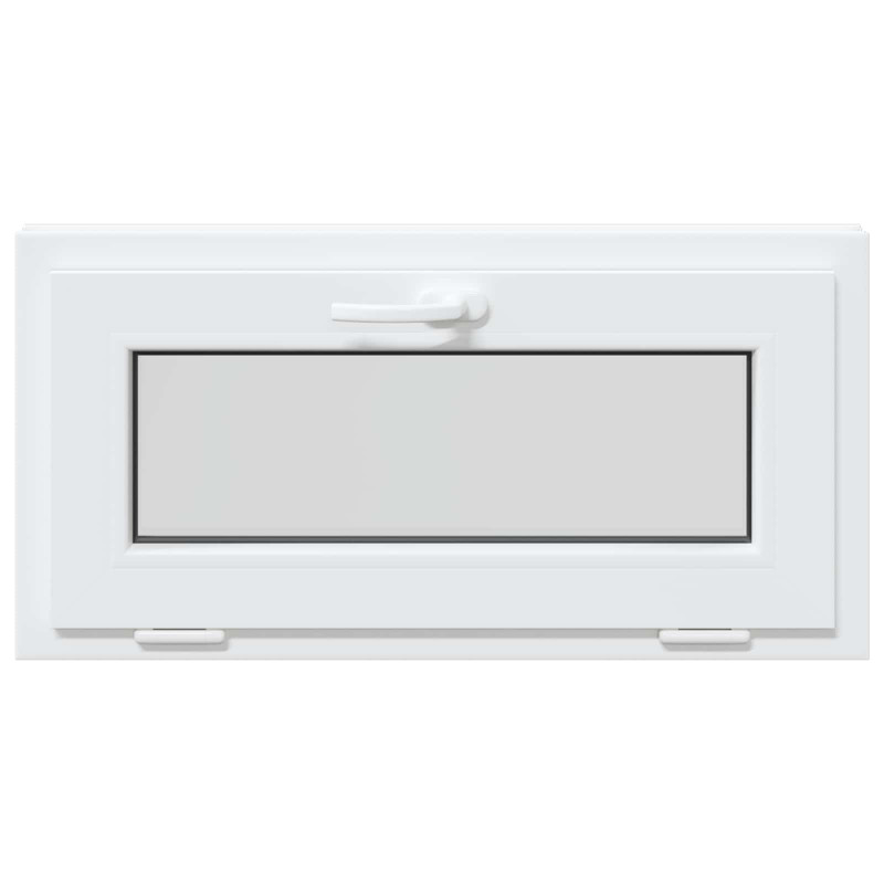 Okno piwniczne RISOR 80 x 40 cm PVC i szkło Biały