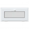 Okno piwniczne RISOR 80 x 40 cm PVC i szkło Biały
