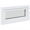 Okno piwniczne RISOR 80 x 40 cm PVC i szkło Biały