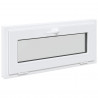Okno piwniczne RISOR 90 x 40 cm PVC i szkło Biały