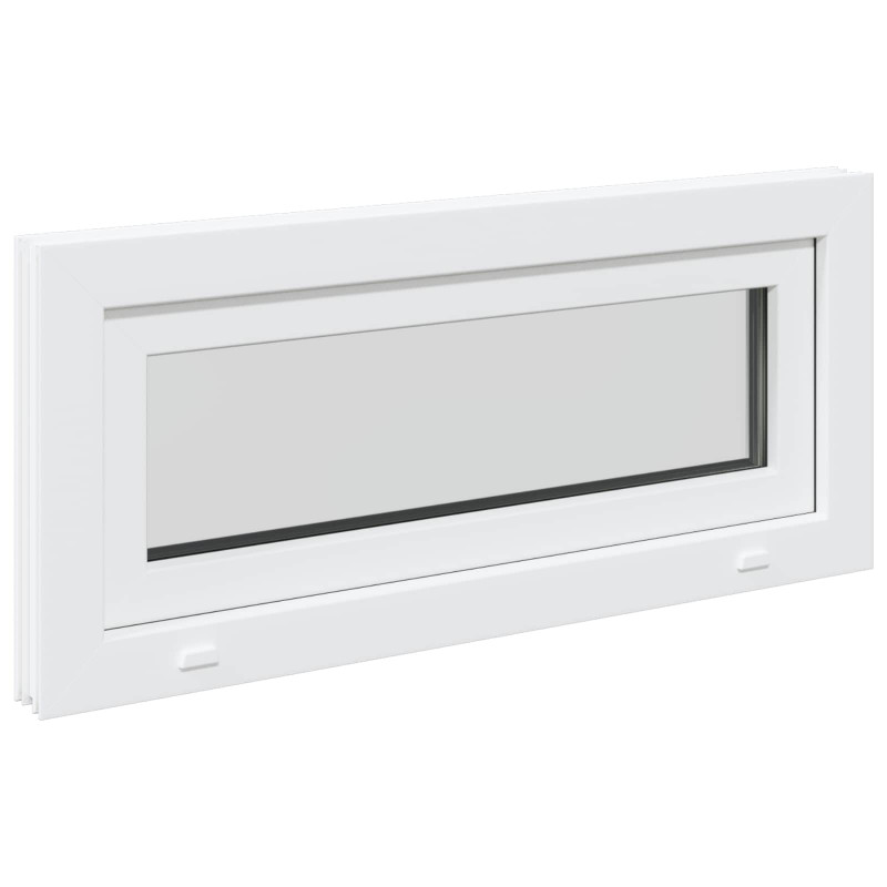 Okno piwniczne RISOR 90 x 40 cm PVC i szkło Biały