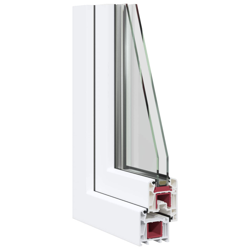 Okno piwniczne RISOR 90 x 40 cm PVC i szkło Biały