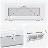 Okno piwniczne RISOR 90 x 40 cm PVC i szkło Biały