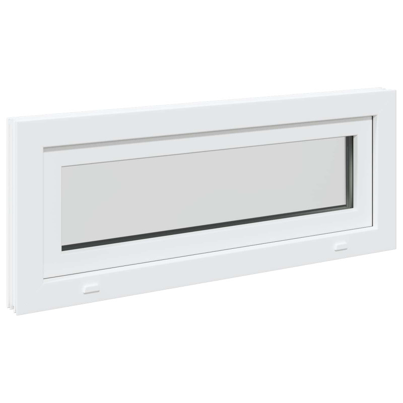 Okno piwniczne RISOR 100 x 40 cm PVC i szkło Biały