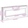 Okno piwniczne RISOR 110 x 40 cm PVC i szkło Biały