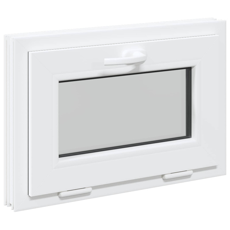 Okno piwniczne RISOR 60 x 40 cm PVC i szkło Biały