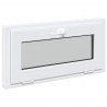 Okno piwniczne RISOR 80 x 40 cm PVC i szkło Biały